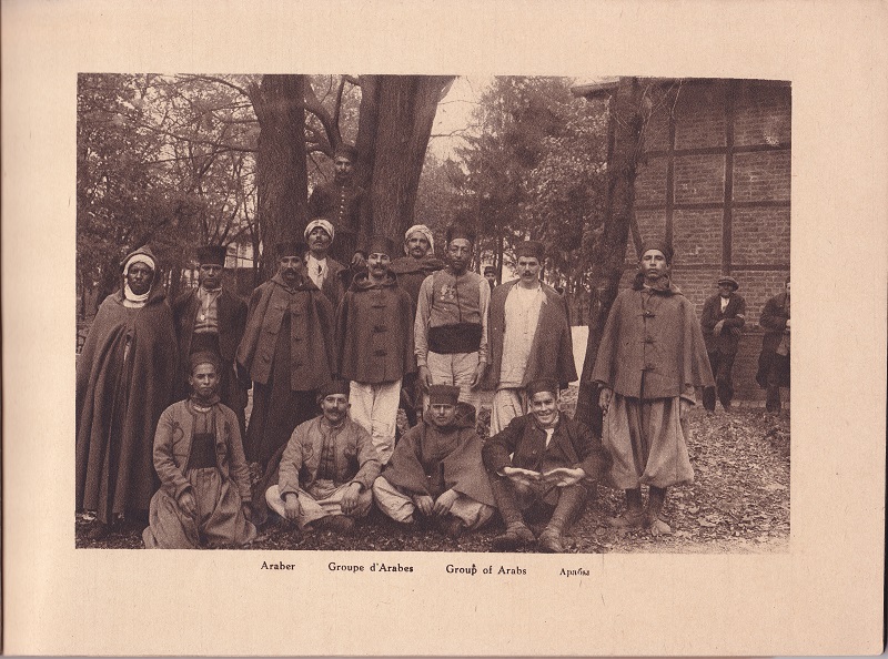 Arabische Soldaten, die in der französischen Armee kämpften, im Kriegsgefangenenlager Wahn
