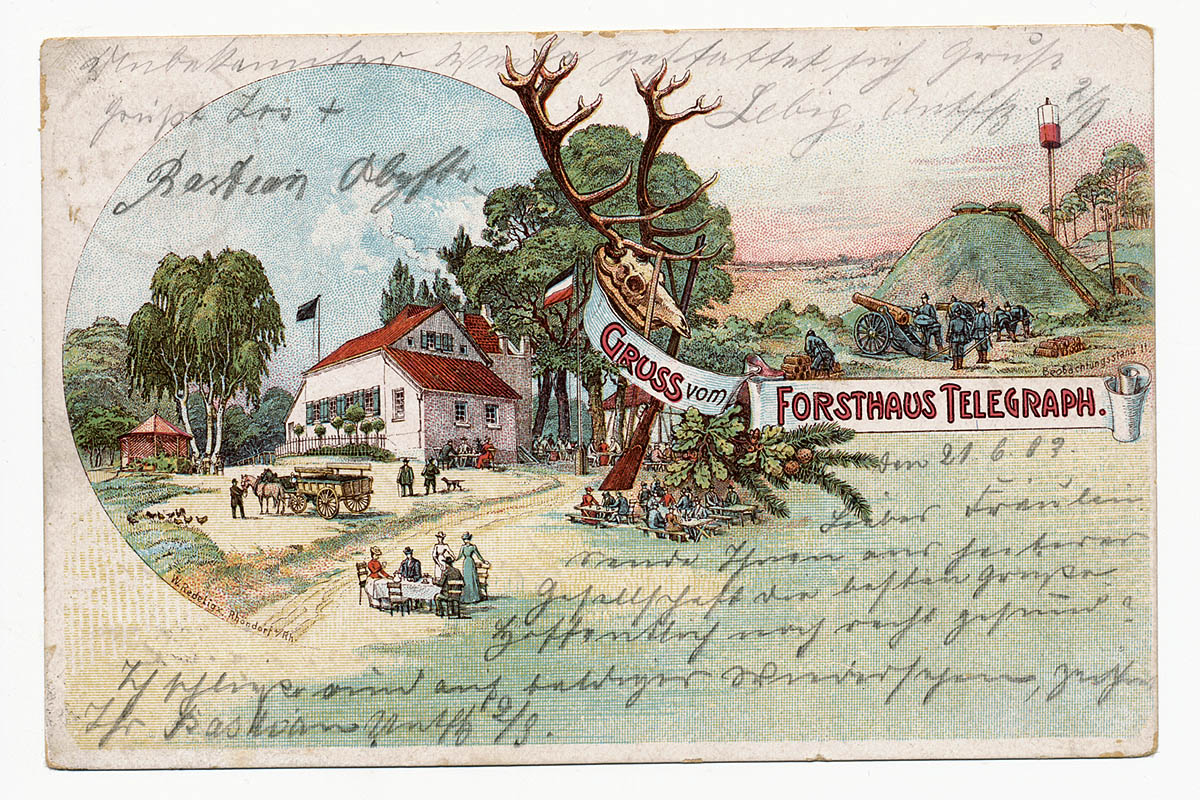 Postkarte Forsthaus Telegraf